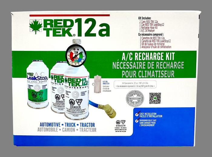 333 RED TEK A/C REFRIGERANT RECHARGE KIT - 333