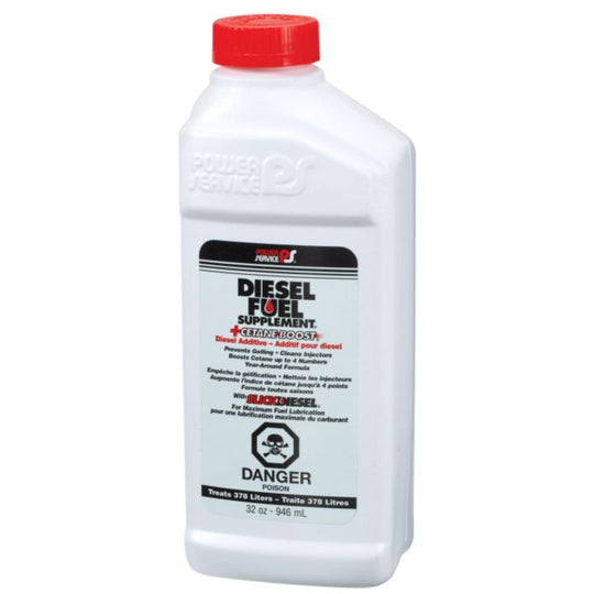 Power Service Diesel Fuel Supplement + Cetane Boost, 26oz.