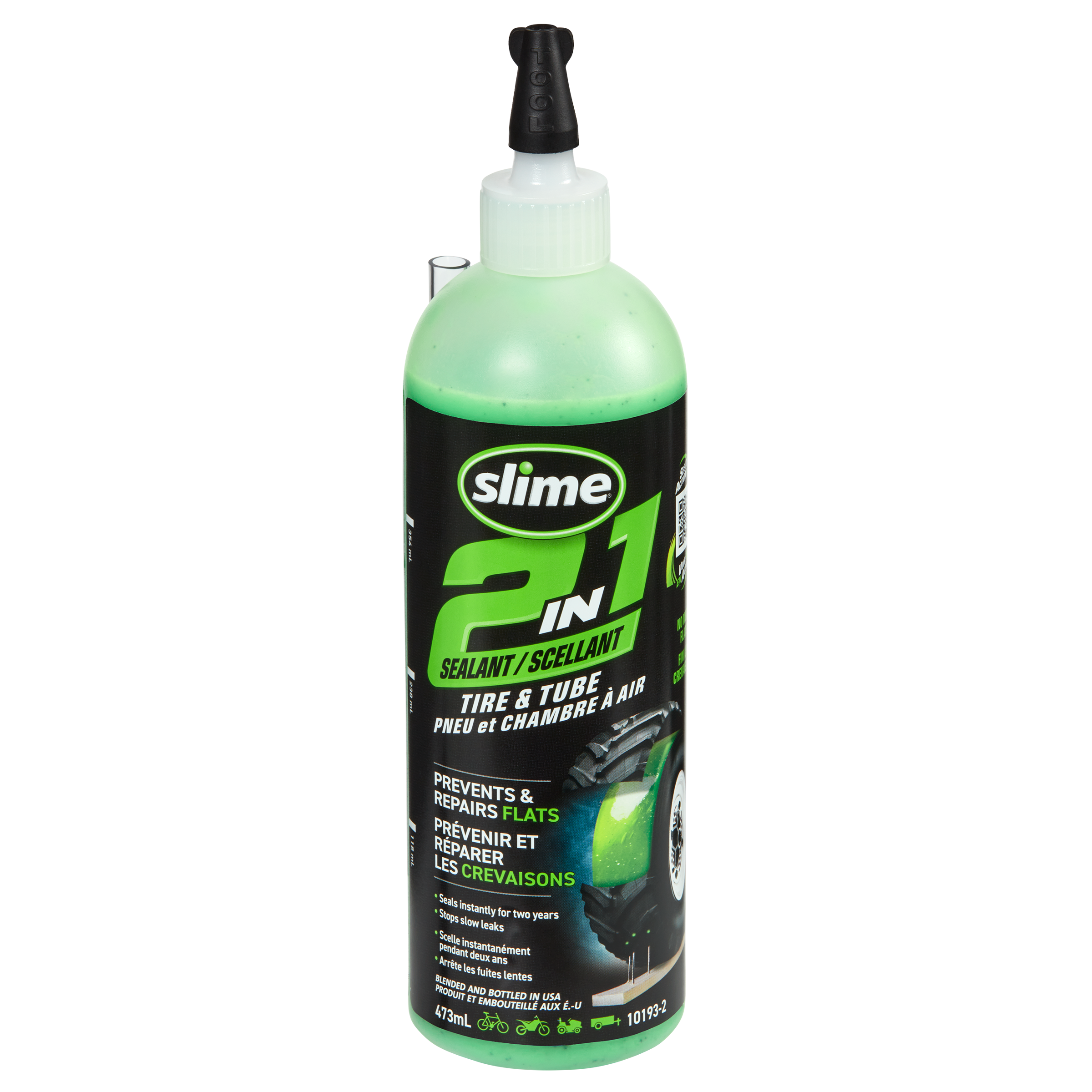 Slime® 2-in-1 Tire Repair Tube & Tire Sealant473-mL
