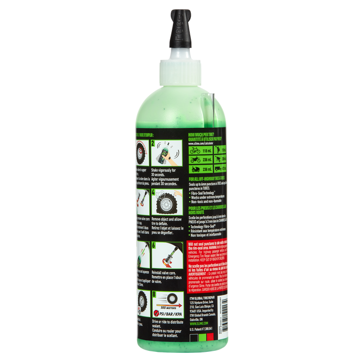 Slime® 2-in-1 Tire Repair Tube & Tire Sealant473-mL
