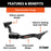 Class 3 Trailer Hitch, 2 Receiver, Select Jeep Renegade
