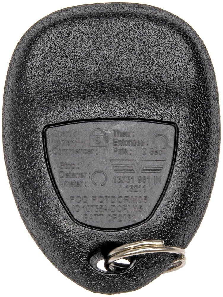 13731 Dorman GM 5-Button Remote Key Fob, 13731