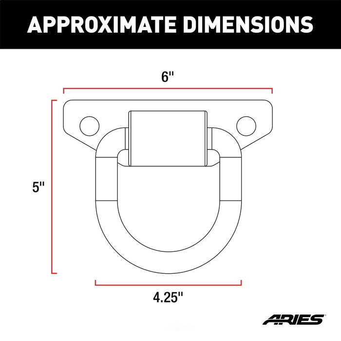 2081300 Aries Anti-Rattle D-Rings
