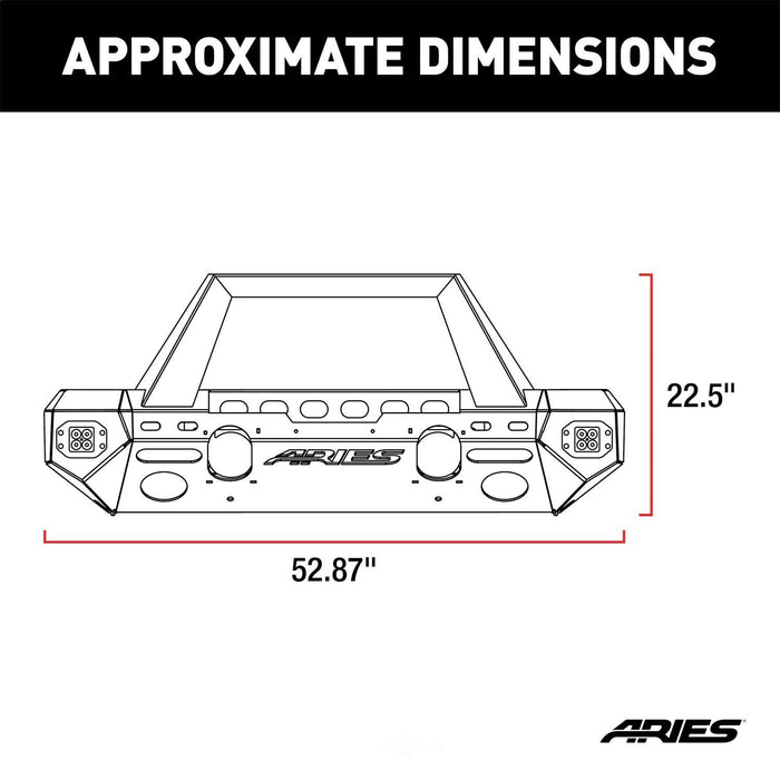2082043 Aries TrailChaser Front Bumper