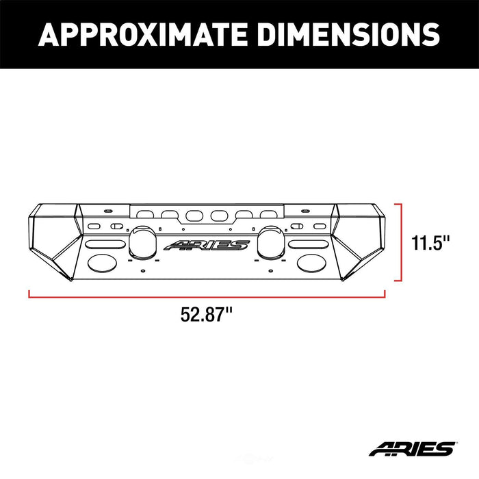 2082052 Aries TrailChaser Front Bumper
