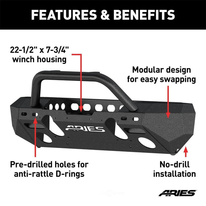 2082054 Aries TrailChaser Front Bumper