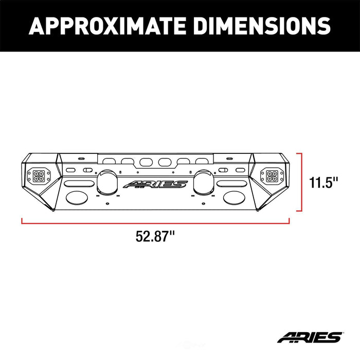 2082057 Aries TrailChaser Front Bumper