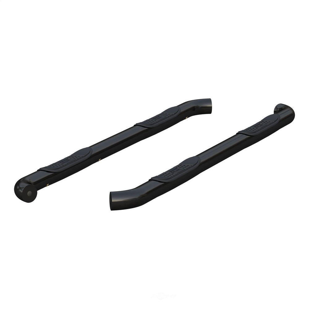 209018 Aries 3 Round Semi-Gloss Black Steel Side Bars