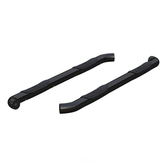 209018 Aries 3 Round Semi-Gloss Black Steel Side Bars