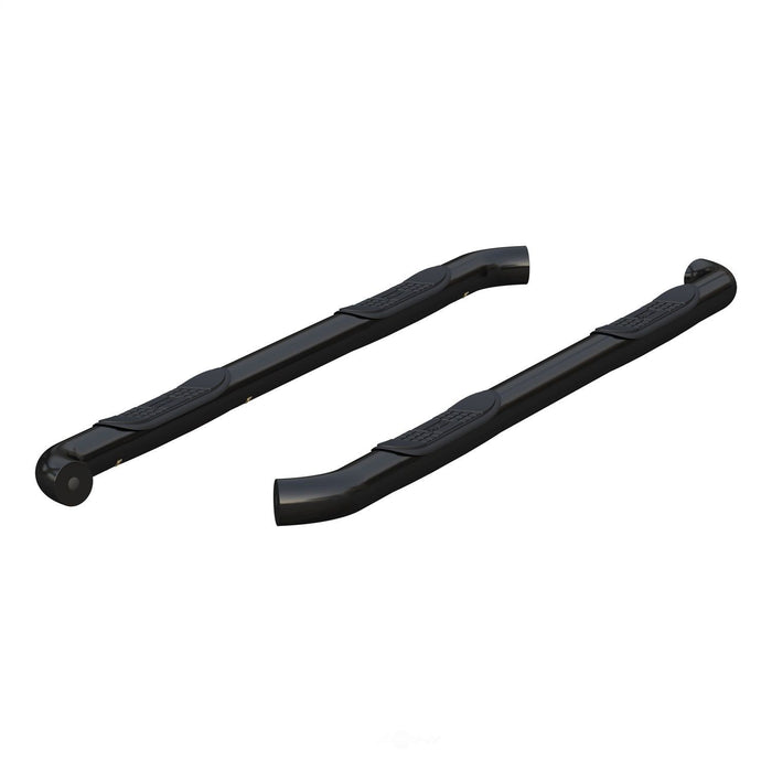 209018 Aries 3 Round Semi-Gloss Black Steel Side Bars