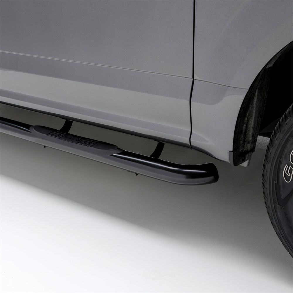 214009 Aries 3 Round Semi-Gloss Black Stainless Side Bars