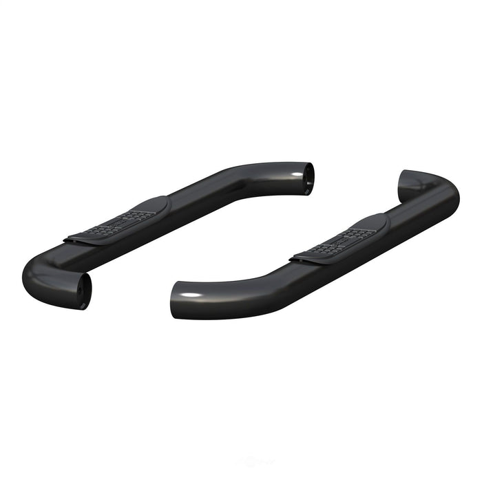 215039 Aries 3 Round Semi-Gloss Black Stainless Side Bars