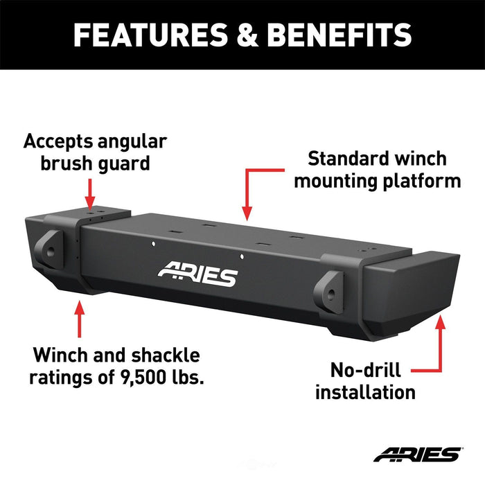 2156001 Aries TrailCrusher Front Bumper