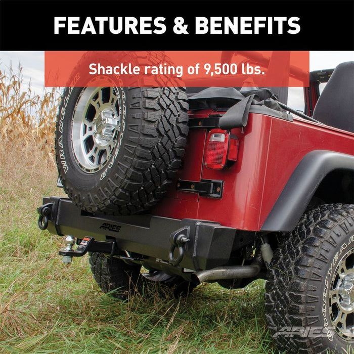 2157001 Aries Trailcrusher Jeep TJ Rear Bumper