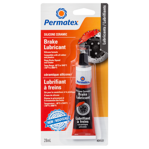 Permatex® Orange Silicone Ceramic Brake Lubricant, 28g Tube