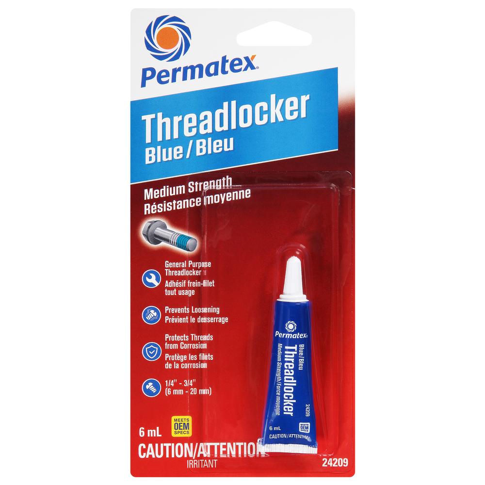 Permatex® Blue Medium Strength 242 Threadlocker, 6mL Tube