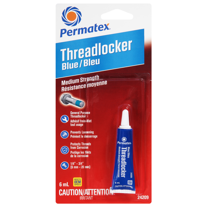 Permatex® Blue Medium Strength 242 Threadlocker, 6mL Tube