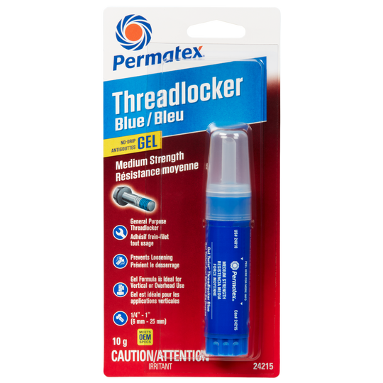 Permatex® Blue GEL Medium Strength 242 Threadlocker, 10g Tube