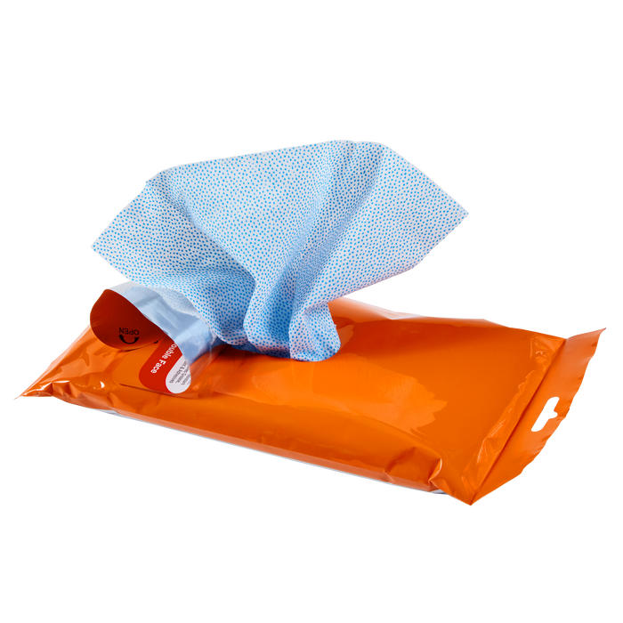 Fast Orange® Hand Cleaner Wipes, Pouch, 25 Wipes