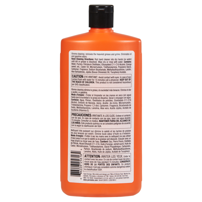 Fast Orange® Xtreme Pumice Hand Cleaner, 443mL