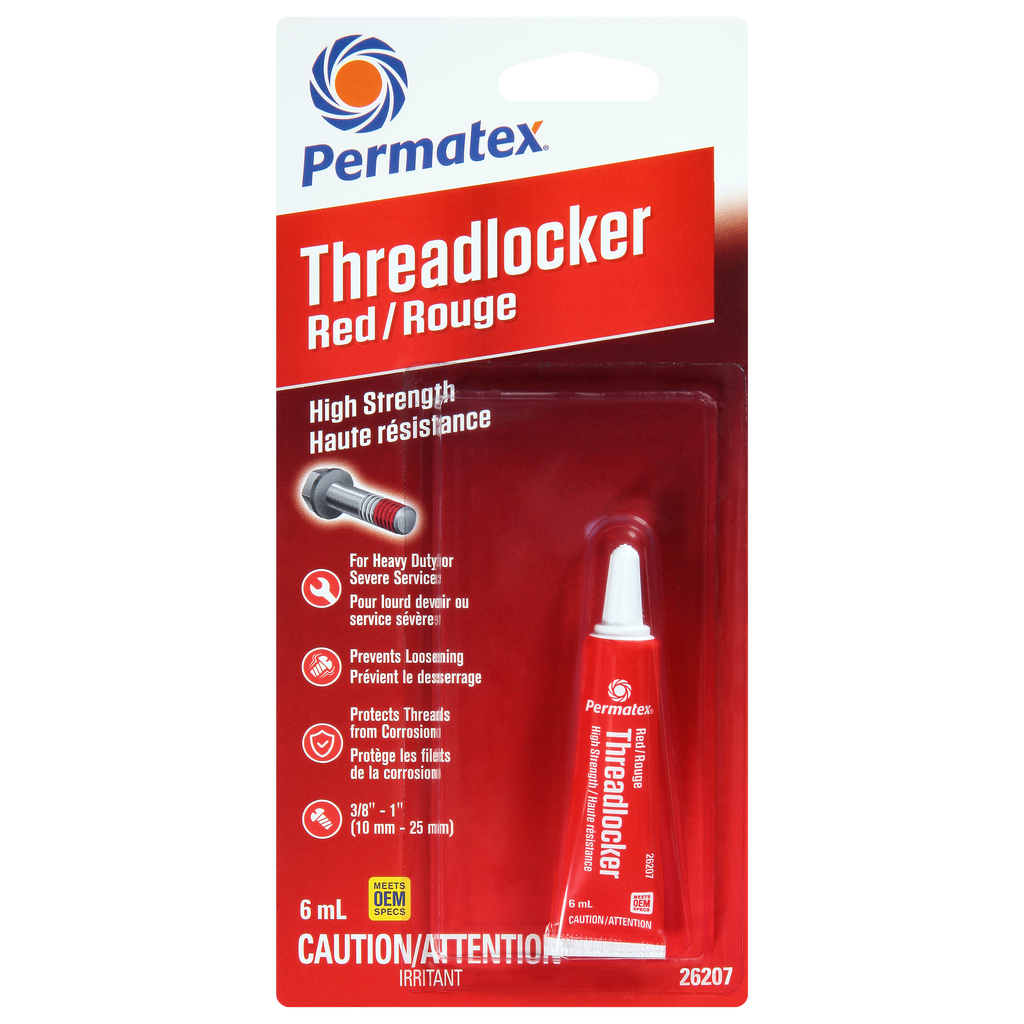 Permatex® Red High Strength 262 Threadlocker, 6mL Tube — Partsource