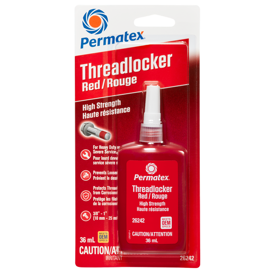 Permatex® Red High Strength 262 Threadlocker, 36mL Bottle