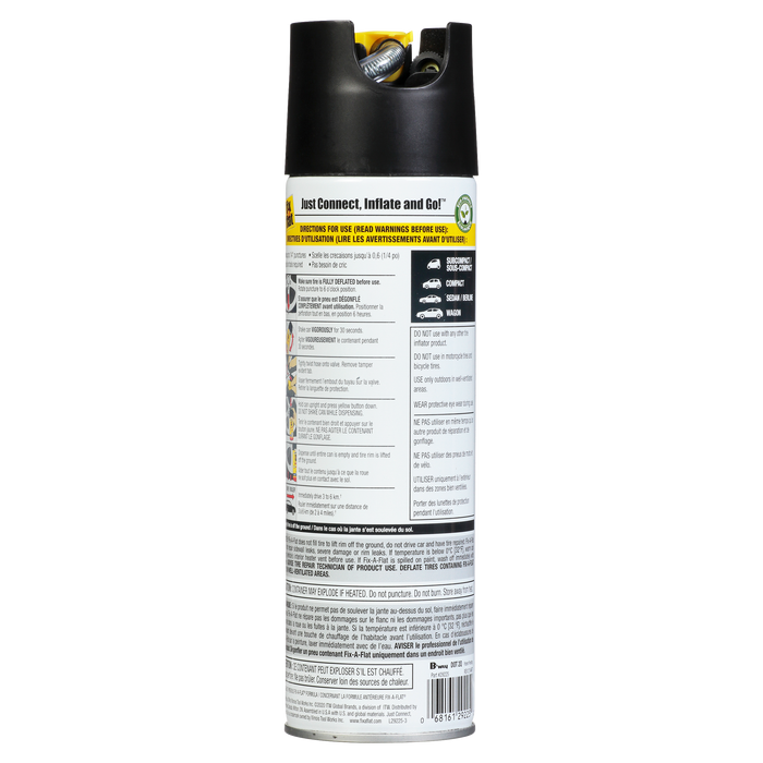 Fix-A-Flat® Standard Tire Sealant/Inflator, 453g Aerosol