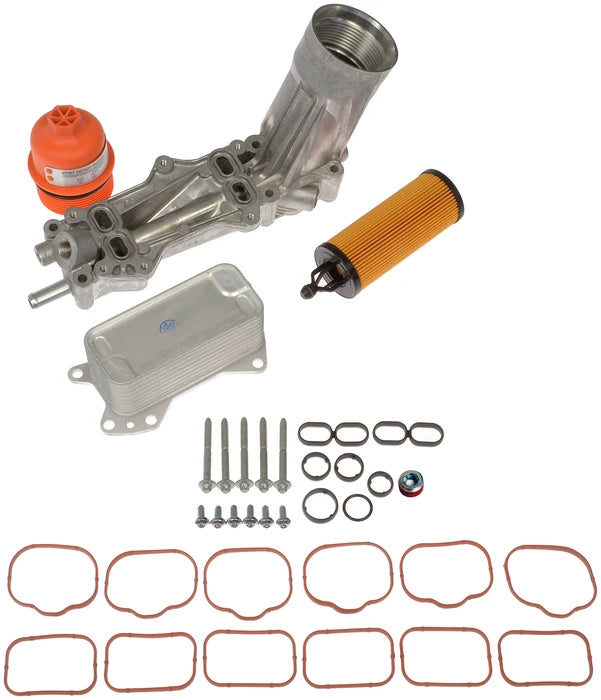 926959 Upgraded Aluminum Engine Oil Filter Housing with Oil Cooler and Filter