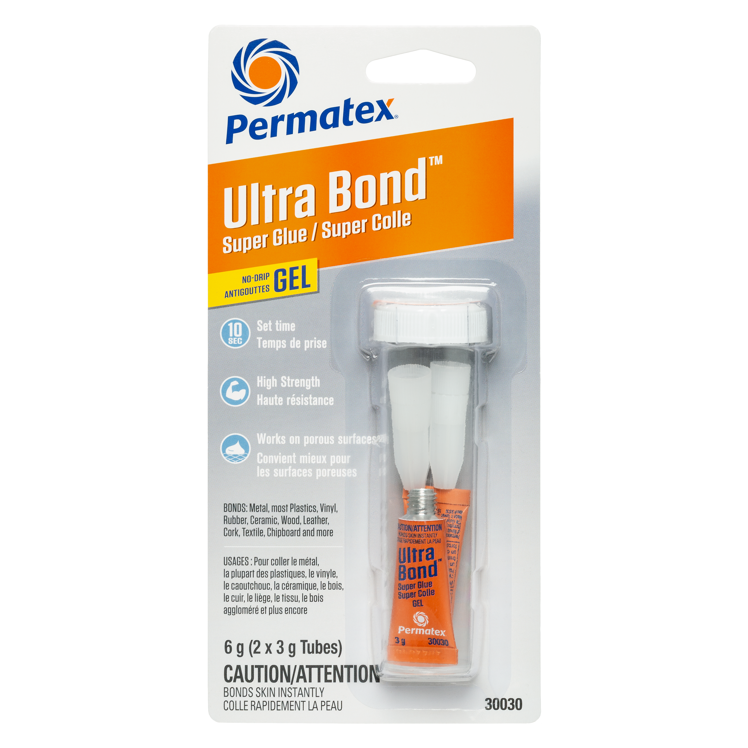 Permatex® Ultra Bond® Super Glue Gel, 2g Tube