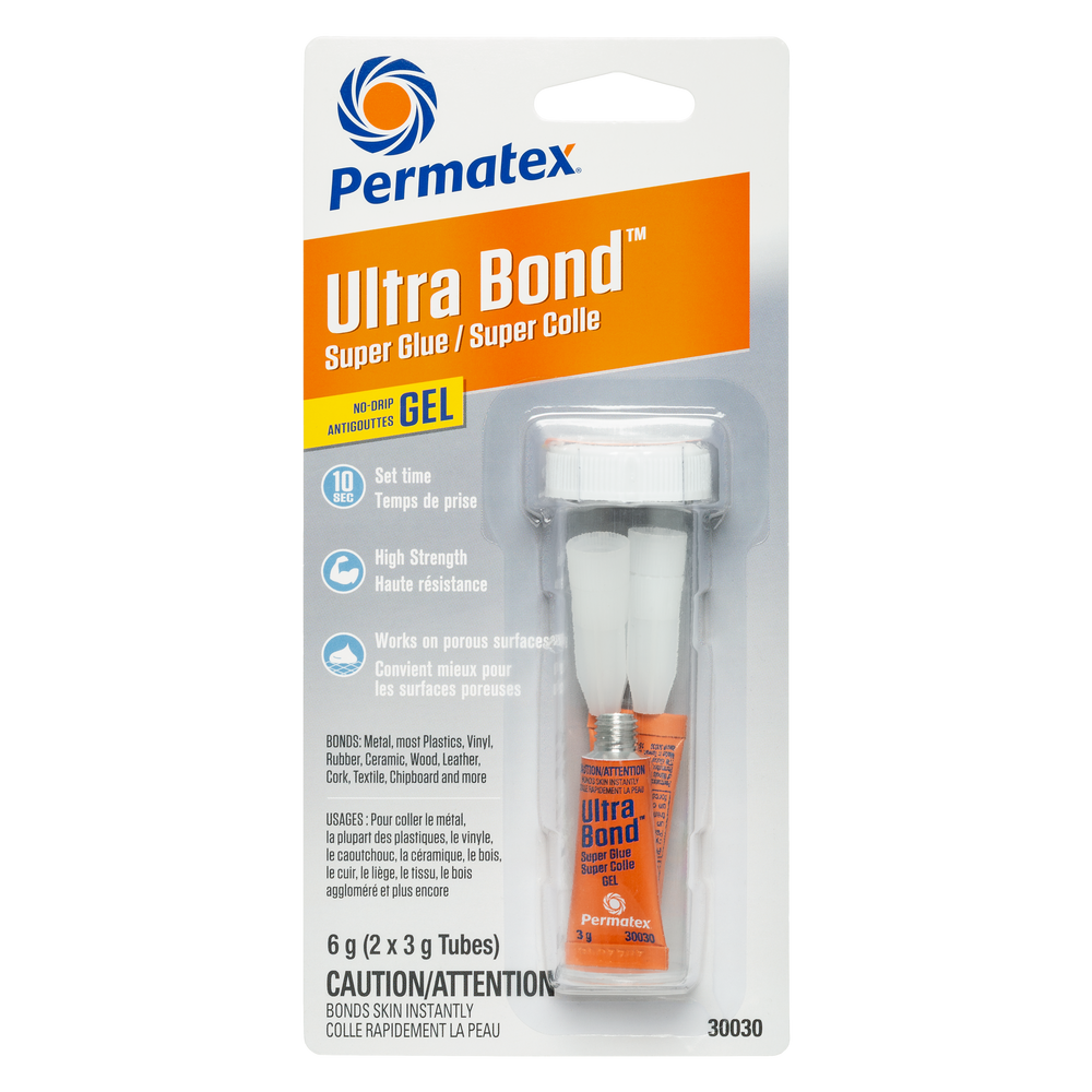 Permatex® Ultra Bond® Super Glue Gel, 2g Tube