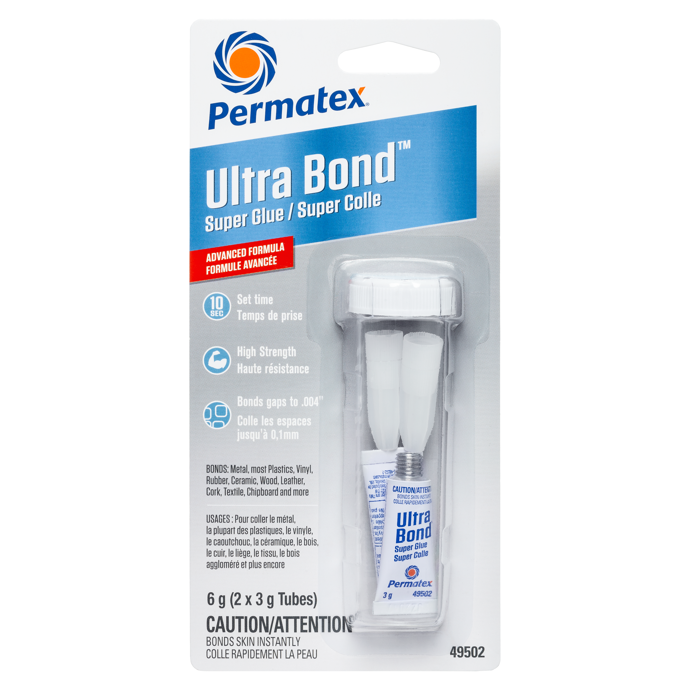 Permatex® Ultra Bond® 495 Super Glue, 2g Tube
