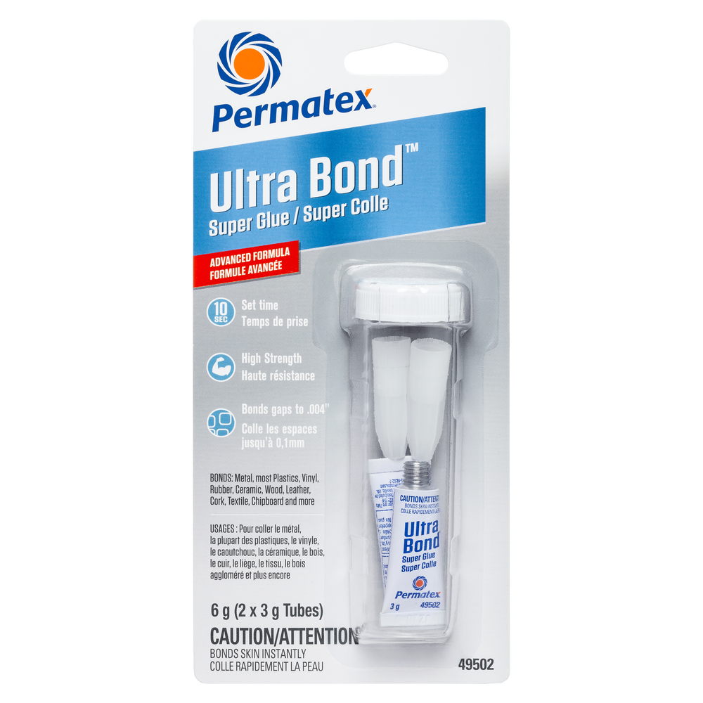Permatex® Ultra Bond® 495 Super Glue, 2g Tube