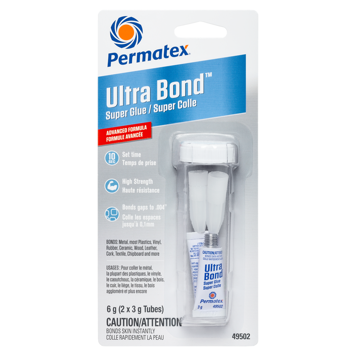 Permatex® Ultra Bond® 495 Super Glue, 2g Tube