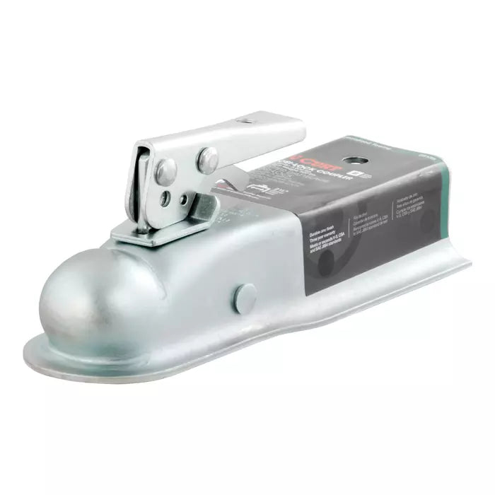 2 Straight-Tongue Coupler with Posi-Lock (3,500 lbs, Zinc)