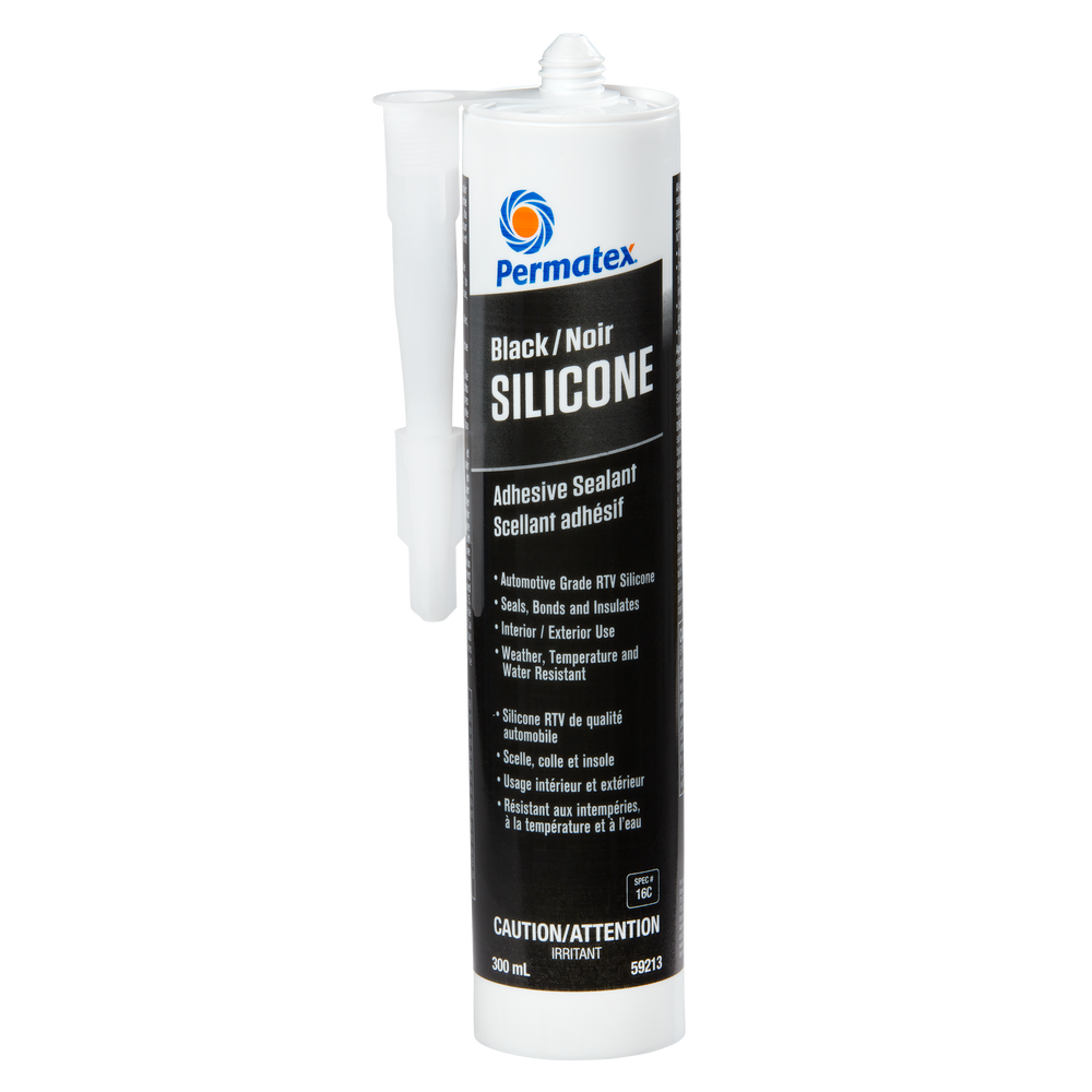 Permatex® Black RTV Silicone Adhesive Sealant 16C, 300mL Cartridge