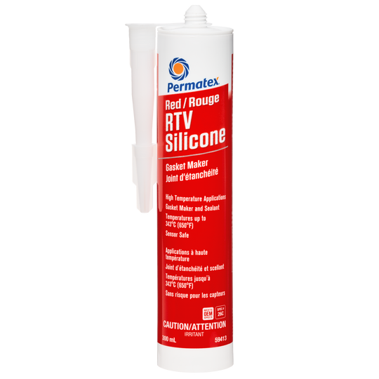 Permatex® Red High Temperature RTV Gasket Maker 26C, 300mL Cartridge