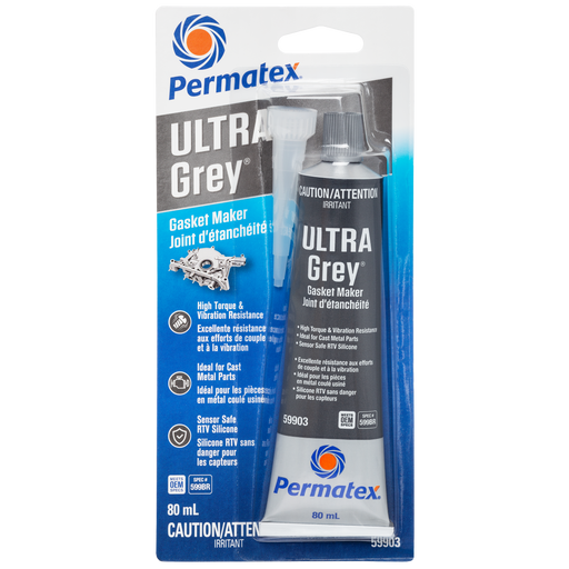 Permatex® Ultra Grey® Gasket Maker 599BR, 80mL Tube