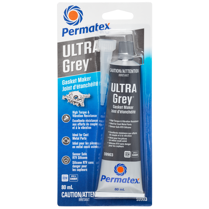 Permatex® Ultra Grey® Gasket Maker 599BR, 80mL Tube