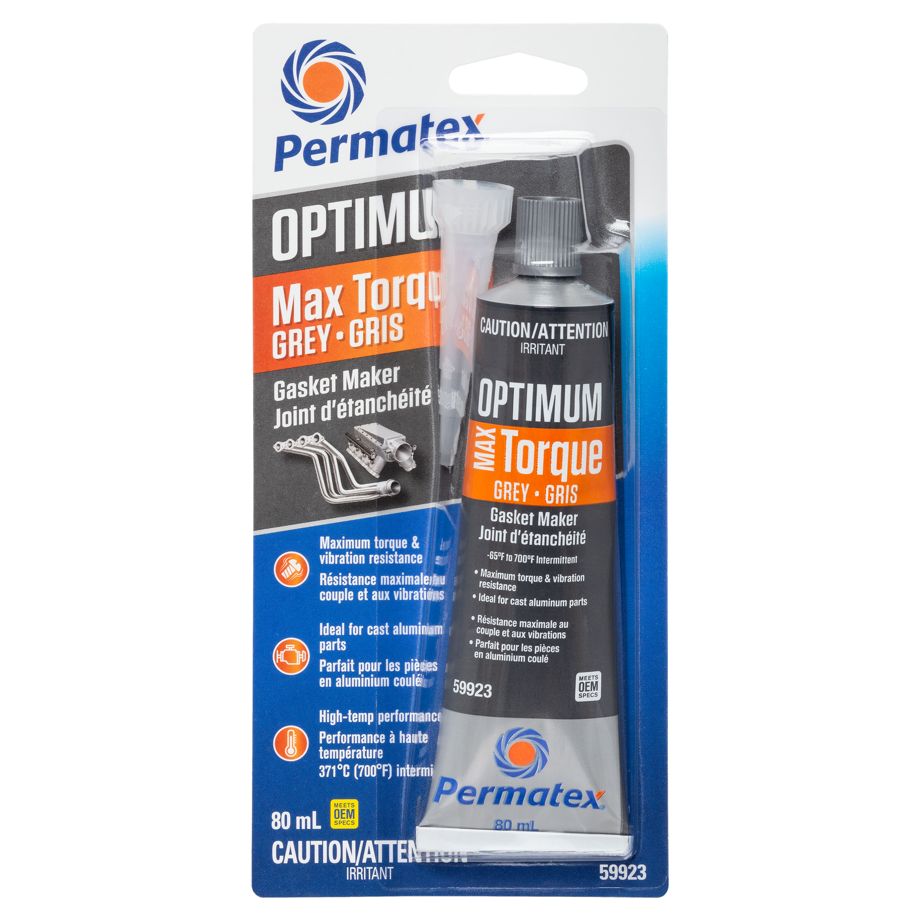 Permatex® Optimum Grey Gasket Maker, 80mL Carded Tube — Partsource