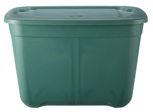 Type A Restore Stackable Storage Box with Lid, 68-L, Green