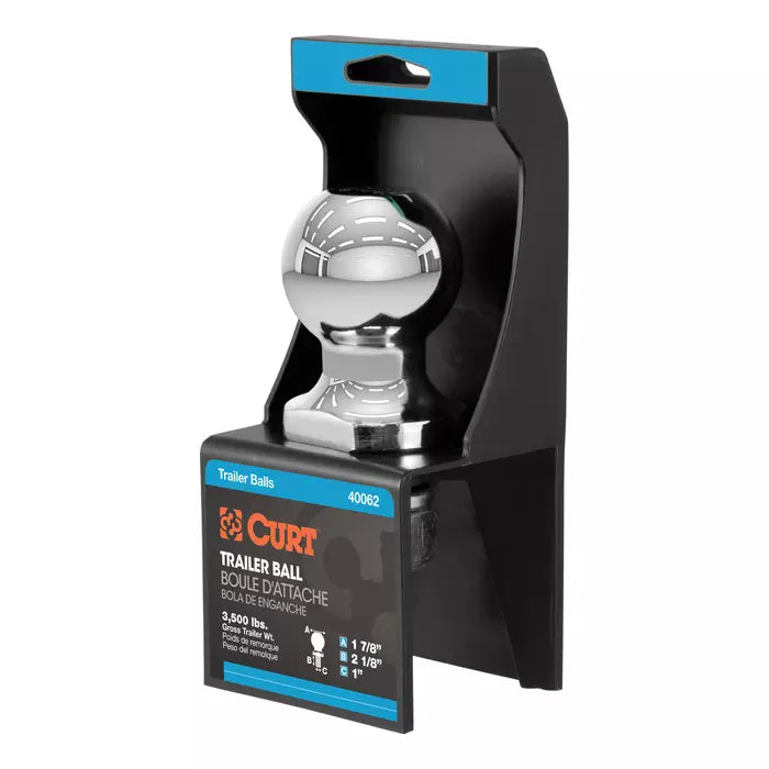 40062 1-7/8 Trailer Ball (1 x 2-1/8 Shank, 3,500 lb)