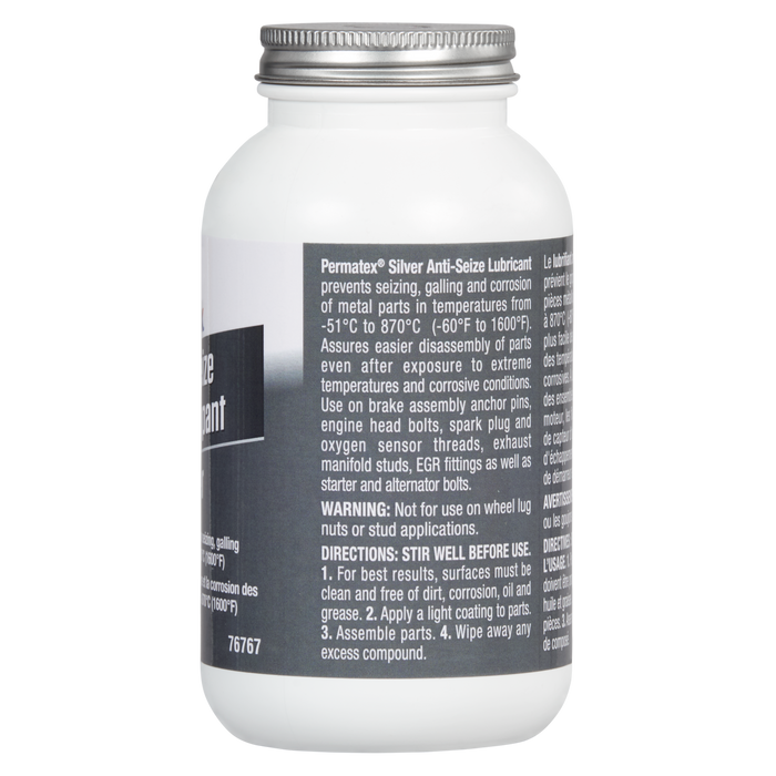Permatex Silver Grade Anti-Seize, 454g Can Partsource Permatex Silver Grade Anti-Seize, 454g Can Partsource