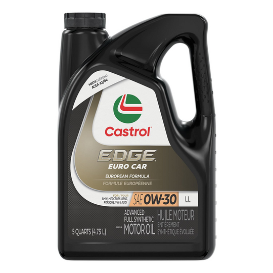 Castrol Edge Synthetic Euro Ll 0w30 Motor Oil, 4.73L