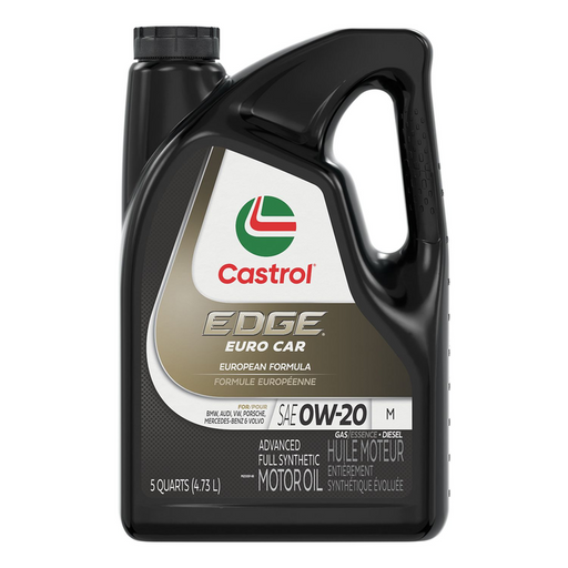 Castrol Edge Synthetic Euro M 0w20 Motor Oil, 4.73L