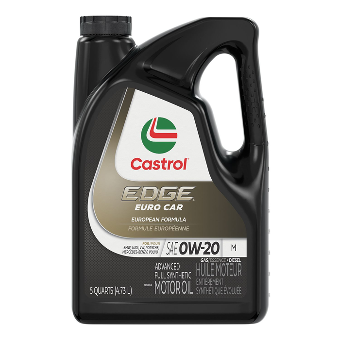 Castrol Edge Synthetic Euro M 0w20 Motor Oil, 4.73L