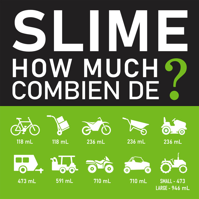 Slime® Thru-Core Emergency Flat Tire Sealant, TPMS Safe, 396-g