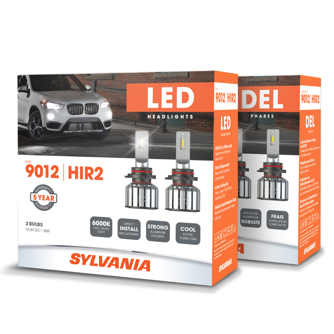 H11 Sylvania ZEVO® LED Headlight Bulb, 6000k Cool White Light, 2