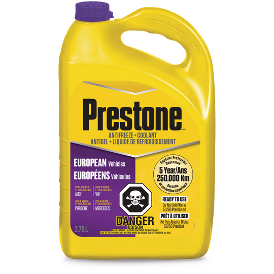 Prestone European Vehicles Anti-Freeze/Coolant, Violet 3.8-L