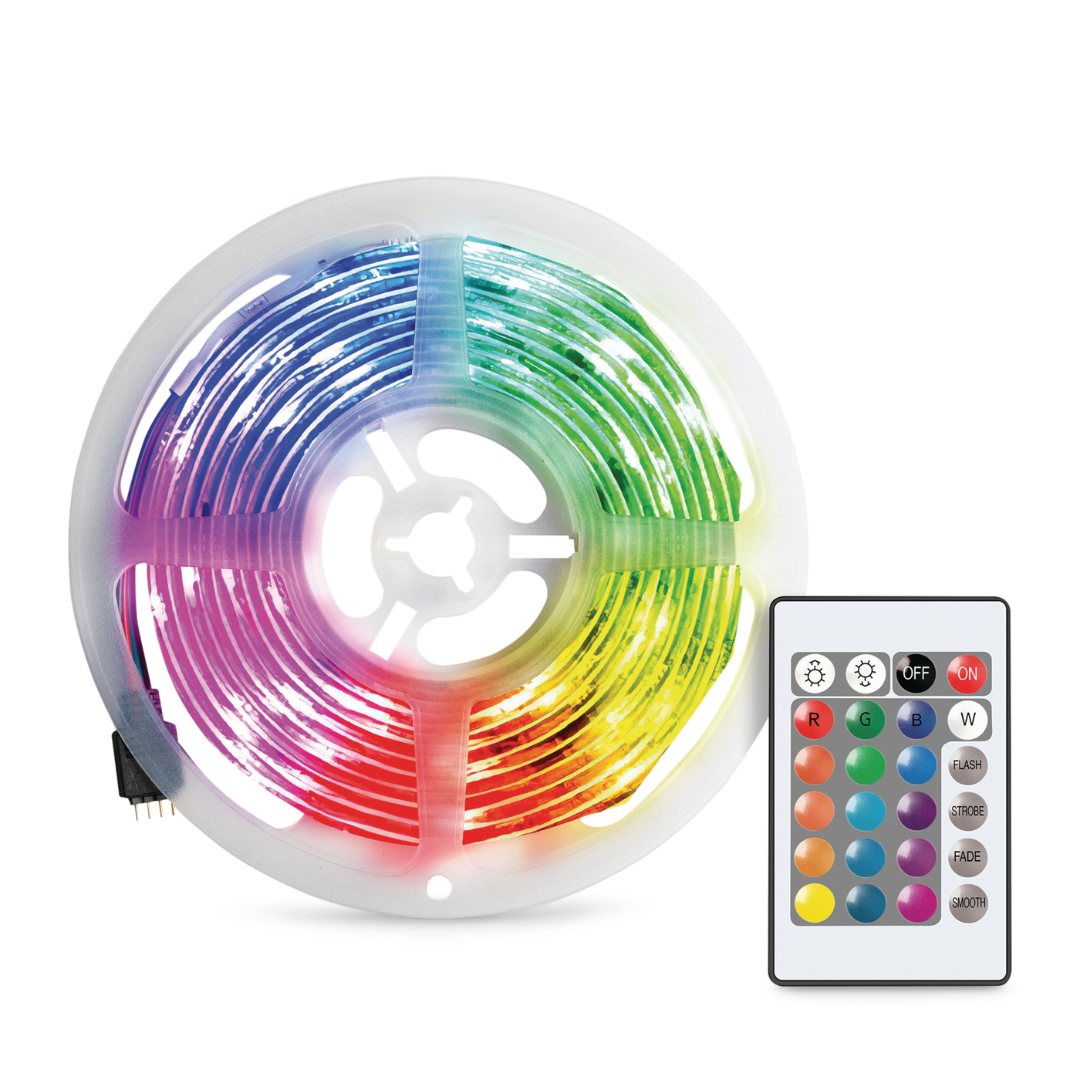 Merkury RGB Strip Light, 6.6-ft