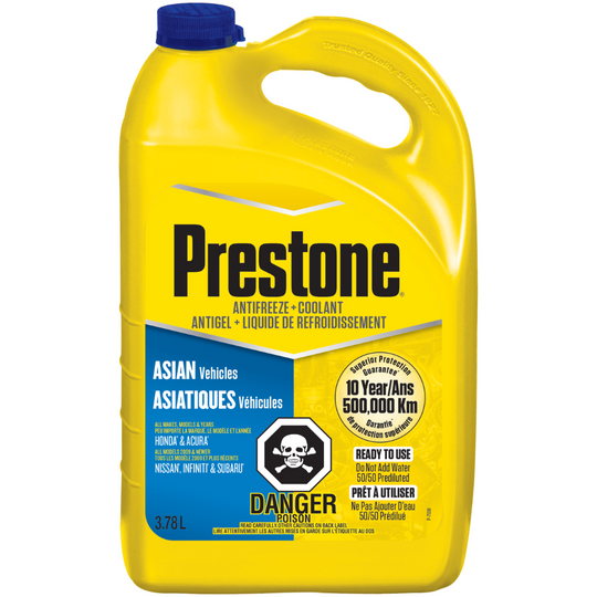 Prestone Asian Vehicles Anti-Freeze/Coolant, Blue 3.8-L